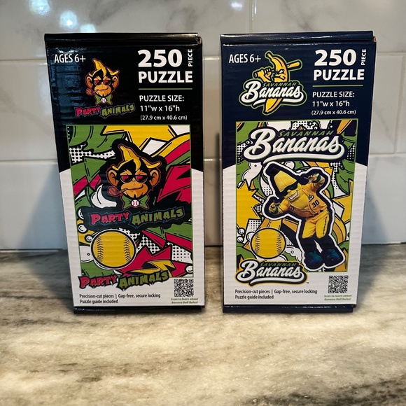Savannah Bananas & Party Animals Baseball PUZZLES Mascots 250 pcs 11" x 16" Lot - Picture 1 of 10